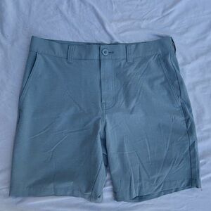 Travis Mathew Slate Blue Flat Front Shorts